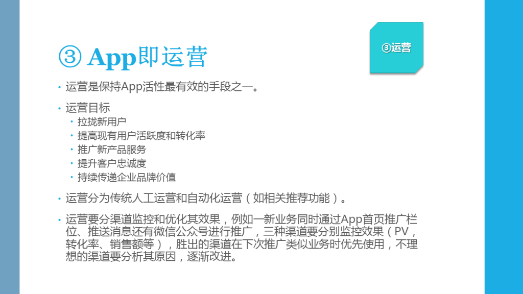 ③ App即运营